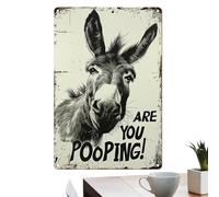 Cartel Divertido Para Baño - Carteles Divertidos Estilo Rústico Para Aseo,Decoración De Pared Para Cuarto De Baño,Para Uso Interior en Inodoro Aseo Lavabo Habitación de Invitados y