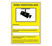 Cartel en PVC de Cámaras de Vigilancia en grabación las 24 horas