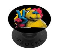 Cartel gráfico de Capybara Peace Graffitti con Personajes Pop, Divertido PopSockets PopGrip Adhesivo