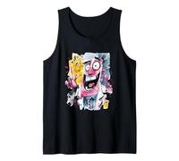 Cartel gráfico de Mad Scientist Peace Graffiti con Personajes Pop Camiseta sin Mangas