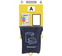 Cartel informativo para etiquetado individual de estanterías con bolsa de basura, H x A 2000 x 900 mm