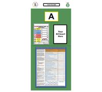 Cartel informativo para etiquetado individual de estanterías evaluación, H x A 2000 x 900 mm