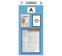 Cartel informativo para etiquetado individual de estanterías evaluación, H x A 2000 x 900 mm