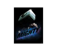 cartel - Los Vengadores - Negro y Azul - 40 x 50 cm - Decoración de Pared - Niños