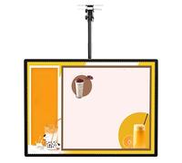 Cartel Luminoso LED Delgado Para Restaurantes Y Food Trucks. Marco A Presión Con Pantalla Digital Y Capacidad Para Menús Dinámicos Cartel Electrónico Para Montaje En Pared(50x80cm/19.69x31.50in)