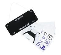 Cartel luminoso PlayStation - Producto oficial, decoración personalizable para sala de juegos, incluye stickers, luz LED alimentada por 3xAAA baterías