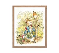 Cartel Master Classic Illustration Poster - Vintage Story Book Impresin - Regalo para el amigo Artista - Peter Rabbit Cartoh Toqueta Blue Animal - D