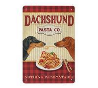 Cartel metálico de Dachshund Dog Shower Gel Company, con texto en inglés "Wash Your Worries Away", vintage, decoración del hogar, póster decorativo para pared, letrero de estaño, póster de metal de 8