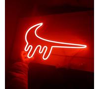 Cartel neon-led inspirado logo Nike derretido - Letrero para iluminar pared personalizado luz