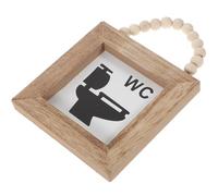 Cartel Ocupado Baño de Madera Colgante Rústico para Pared | Decoración Letras, Estilo Farmhouse y Retro, Fácil de Colgar en Puerta o Superficies