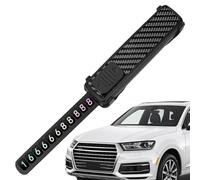 Cartel para aparcamiento con número de teléfono, decoración retráctil para salpicadero de coche, apto para SUV, camión, apartamento, centro comercial, obras, hoteles