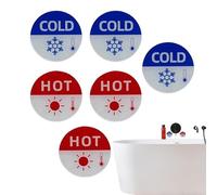 Cartel para Grifo de Agua Caliente y fría, Etiquetas versátiles, Autoadhesivas, para de Agua fría de acrílico, Etiqueta Apta para niños | Multipropósito al Aire Libre y Interior Utility