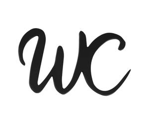 Cartel para Puerta Baño, Señal de Identificación WC Placa Autoadhesivos, Letreros Autoadhesivos para WC de Invitados, Divertidos Carteles Cartel WCs, para Baño, Hotel y Restaurante, 15 cm, Negro