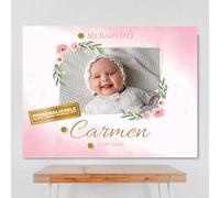 Cartel Personalizable Ceremonia La Rosa (Textos Personalizables), Tamaño 100x80cm, Papel 180gr, Decoración de Ceremonias