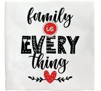 Cartel Personalizado - Deco Tile Family Is Everything - Placa Decorativa - Mensaje Familiar - Decoración de Pared - Flamingo
