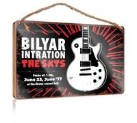 Cartel personalizado para puerta delantera, diseño de Bilyar Intration: The Skys Concert, decoración de baño, decoración de pared para dormitorio (20 x 30 cm)