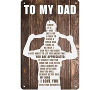 Cartel Placa, A Mi Papá: Si Pudiera Darte Una Sola Cosa En La Vida, Placa Metálica para La Pared Protección UV, Decorativo Señal De Prohibido para Cafetería Bar Cocina, 20X30Cm