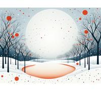 Cartel Placa De Pintura Decoración Cartel De Chapa Vintage Metal Cartel Para Jardín Cerveza Pared De Salón 20X30Cm Escena De Nieve - Día De Navidad