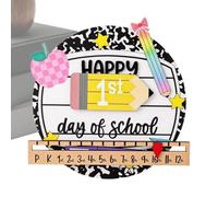 Cartel Primer Y Último Día Escolar Recuerdo Preescolar De Madera