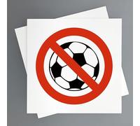 Cartel Prohibido Jugar al Balon Pack 2ud de 19x19 cm Señal No Permitido Jugar con Balones (Prohibido jugar a la pelota)