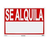 CARTEL PVC 25X35 CM"SE ALQUILA"