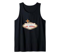 Cartel retro de bienvenida a Las Vegas Camiseta sin Mangas