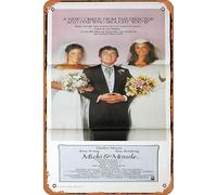 Cartel retro de hojalata de MICKI and MAUDE Daybill, póster de la película Dudley Moore Amy Irving Blake Edwards, póster clásico de TV para decoración de pared, póster musical para bar, pub, cafetería