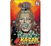 Cartel retro - KA-ZAR LORD SAVAGE LAND #1 (OF 5) CABAL VAR - Cartel de metal de anime para música, cafetería, bar, restaurante, supermercado, tienda de película, regalos, 8 x 12 pulgadas
