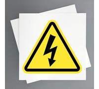 Cartel Riesgo Electrico Pack 2ud de 19x19 cm Señal de Advertencia Peligro - Seguridad Industrial y EPIS (Riesgo Eléctrico)
