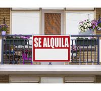 Cartel Se Alquila 50x70cm | Material flexible | Fabricado en Glasspack