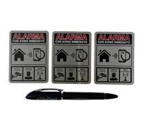 Cartel Videovigilancia - 6x8 cm - Aluminio - Grosor 0.8 mm - Señal Zona Videovigilada - Impresión UV - Señal de Videovigilancia - Zona Video Vigilada - Alarma (Cartel Videovigilancia 6x8)