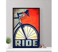 Cartel vintage de bicicleta para montar en bicicleta, póster retro de ciclismo, póster vintage de bicicleta, póster de 30,4 x 40,6 cm