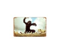 Cartel vintage de hojalata de 2001, una odisea del espacio, póster de la película Dawn Of Man, impresión icónica de ciencia ficción, pintura al óleo digital, arte para el hogar, arte de pared