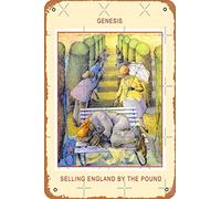 Cartel vintage de metal con texto en inglés "Selling England By the Pound (HQ), 30,5 x 20,3 cm, decoración de pared para el hogar, bar, hombre, cueva