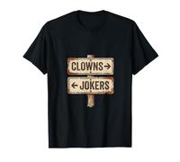 Cartel Vintage de Payasos a la Izquierda Jokers To The Right Camiseta