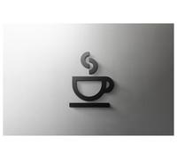 Cartel Wc Placa de letrero de baño de oro negro 3D, etiqueta adhesiva for puerta de baño, soporte for inodoro, tablero de señalización, arte, decoración de baño de hotel(18,Grey 25x16cm)