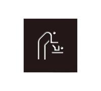 Cartel Wc Señalización de baño, recordatorio de calor, pegatinas, prohibido el acceso, ascensor, lugar público, centro comercial, oficina.(Type 7)