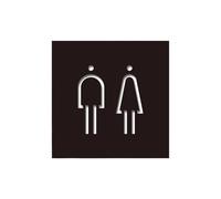 Cartel Wc Señalización de baño, recordatorio de calor, pegatinas, prohibido el acceso, ascensor, lugar público, centro comercial, oficina.(Type 3)