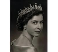 Cartel y grabados de Creative UK Queen Portrait Pictures Queen Elizabeth II UK Pop Wall Art UK Pintura de la Reina para decoración del hogar 40x60cmx1 sin marco