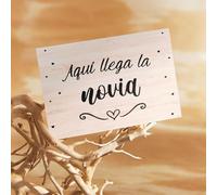 Cartel Ya Viene la Novia (Modelo CORAZONES)