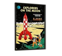 Cartelera para Lego 21367 Las aventuras de Tintín: el cohete lunar, piezas de colección para adultos, soporte de pared, decoración para el hogar o la oficina, para los amantes de Le*go