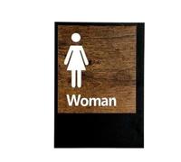 Carteles Baños Placa de señalización for puerta de baño acrílica, placa montada for hombre y mujer, tablero de Wc, letrero for sala de lavado, pegatina de pared, tarjeta adhesiva, 1 Uds.(Color-2)