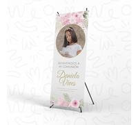 Carteles Comunion - Photocall Comunion Niña o Niño Personalizado con Estructura 70x180 cm Mi Primera Comunion - Cartel Bienvenida Comunión (Modelo 2)