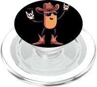 Carteles con Estampado Western de Cowboy Sausage Hotdog Double Rock PopSockets PopGrip para MagSafe