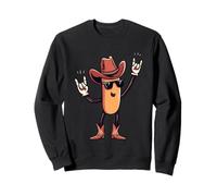 Carteles con Estampado Western de Cowboy Sausage Hotdog Double Rock Sudadera