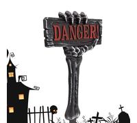 Carteles De Halloween Para Exteriores - Señales de Mano de Esqueleto de 54 cm para Cementerio y Suelo Aterradoras | Decoración para Césped Valla Entrada Porche Patio Trasero Puerta Principal Casa Enca
