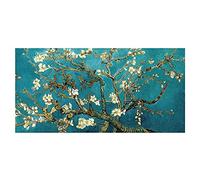 Carteles de lienzo de flores de flor de almendro, imágenes artísticas de pared impresas, decoración del hogar, 70x140cm sin marco