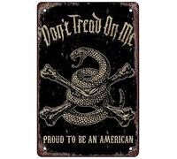 Carteles De Pared De Metal No Me Pises Orgulloso Estadounidense Chapa De Metal Resistente Placa Decorativa Personalizado Cartel De Chapa Placa Metal Para Oficina Sala De Estar M