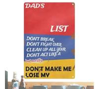 Carteles decorativos divertidos de hojalata | Decoración Vintage De Metal Con Humor,Letrero De Garaje Para Papá | Para El Espacio Exclusivo Del Hombre: Cobertizo, Dormitorio, Garaje, Bar Familiar Y Ta