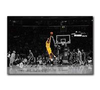 Carteles E Impresiones Kobe Bryant VS Heat Baloncesto De último Tiro Póster De Arte De Pared Pintura En Lienzo Decoración del Hogar (Art-1,90x140 cm(Sin Marco))